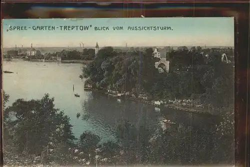 Treptow Berlin Spreegarten Blick vom Aussichtsturm / Berlin /Berlin Stadtkreis