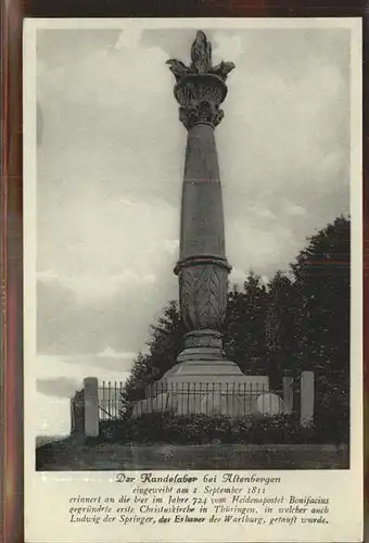 Altenbergen Thueringen Kandelaber Kat. Regionales