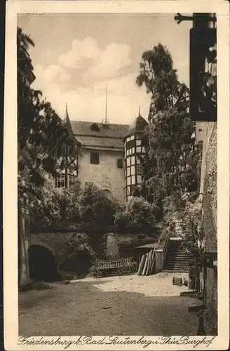 Bad Leutenberg Friedensburg Burghof / Leutenberg /Saalfeld-Rudolstadt LKR