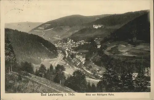 Bad Leutenberg Blick von der Buehligens Ruhe / Leutenberg /Saalfeld-Rudolstadt LKR