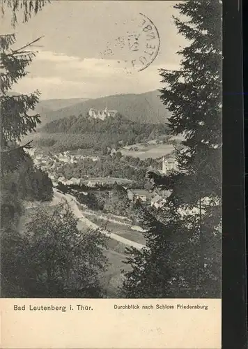 Bad Leutenberg Blick auf Schloss Friedensburg / Leutenberg /Saalfeld-Rudolstadt LKR