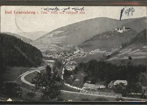 Bad Leutenberg Blick von Buelchens Ruh / Leutenberg /Saalfeld-Rudolstadt LKR