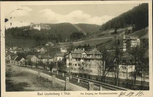 Bad Leutenberg Am Eingang der Wurzbachstrasse / Leutenberg /Saalfeld-Rudolstadt LKR