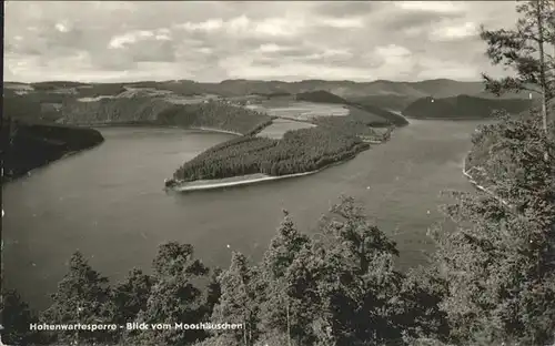 Hohenwarte Blick vom Mooshaeuschen Hohenwartetalsperre / Hohenwarte /Saalfeld-Rudolstadt LKR