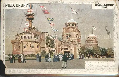 Ausstellung Industrie Gewerbe Kunst Duesseldorf 1902  Friedrich Krupp  Kat. Duesseldorf