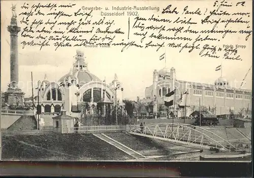 Ausstellung Industrie Gewerbe Kunst Duesseldorf 1902  Hoerder Verein Friedrich Krupp Kat. Duesseldorf