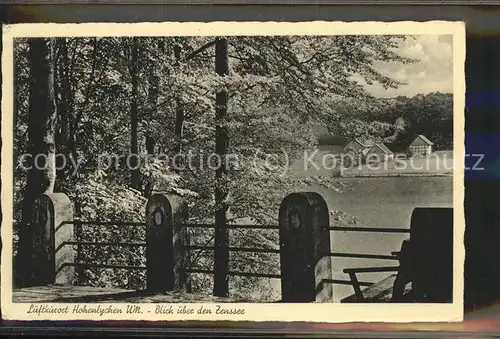 Hohenlychen (Untermark) Blick ueber den Zenssee