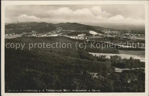 dg23540 Teutoburgerwald Blick von Huenenburg Kategorie. Detmold Alte Ansichtskarten