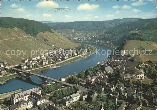 Cochem Mosel Moselpanorama mit Burg Kat. Cochem