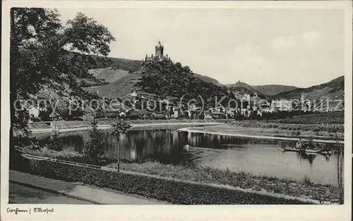 Cochem Mosel Moselpanorama mit Burg Kat. Cochem