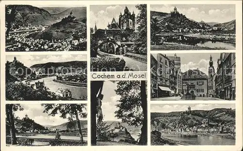 Cochem Mosel Moselpanorama Burg weitere Ansichten Kat. Cochem