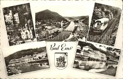 Bad Ems Lahn Panorama mit Teilansichten Kat. Bad Ems