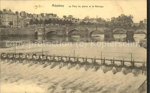 Mezieres Charleville Le Pont de plerre et le Barrage Feldpost Kat. Charleville Mezieres