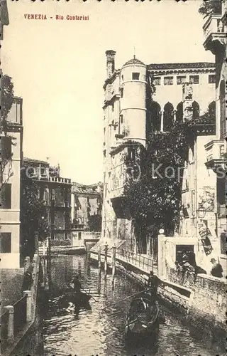 Venezia Venedig Rio Contarini Boote Kat. 