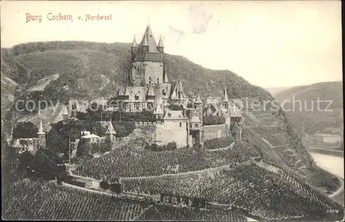 Cochem Mosel Burg Cochem Nordwest Kat. Cochem