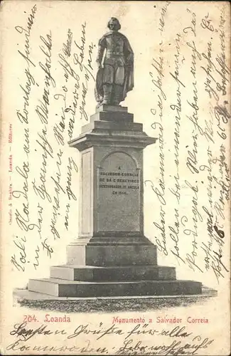 Loanda Luanda Monumento a Salvador Correia Denkmal Skulptur