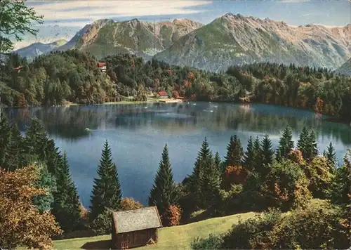 Freibergsee mit Alpenpanorama Kat. Oberstdorf