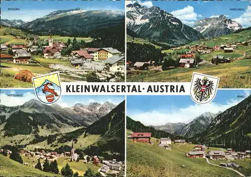 Kleinwalsertal Wappen Mittelberg Baad Kat. Oesterreich