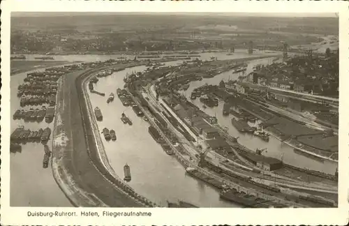 Duisburg Ruhr Fliegeraufnahme Hafen / Duisburg /Duisburg Stadtkreis