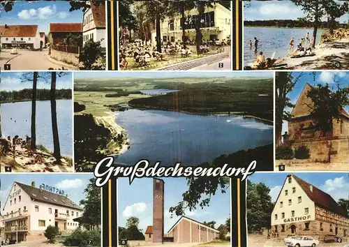 Grossdechsendorf Einkaufszentrum Strandbad Bischofsweiher Gasthof Restaurant Kirche Kat. Erlangen