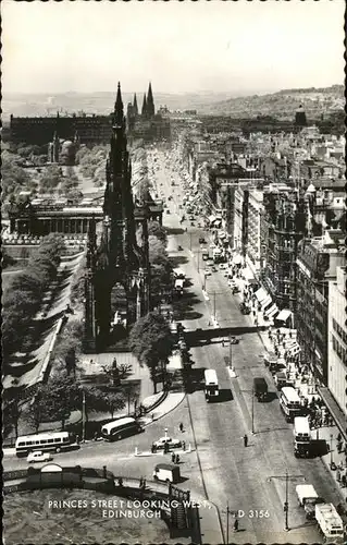 Edingburgh Grossbritannien Princes Street Looking Kat. 