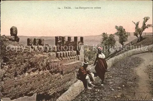 Taza Les Remparts en ruines Kat. Algerien