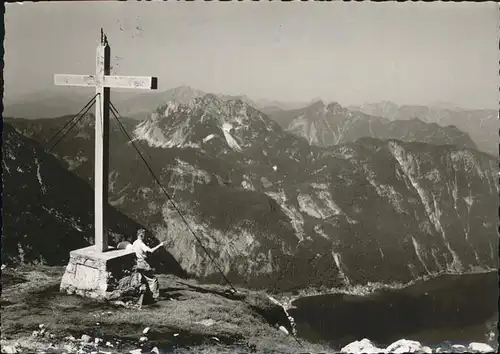 Dachstein Gebirge Gipfelkreuz Kat. Oesterreich