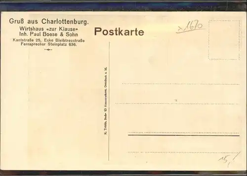 Charlottenburg Zur Klause Innsbrucker Zimmer / Berlin /Berlin Stadtkreis