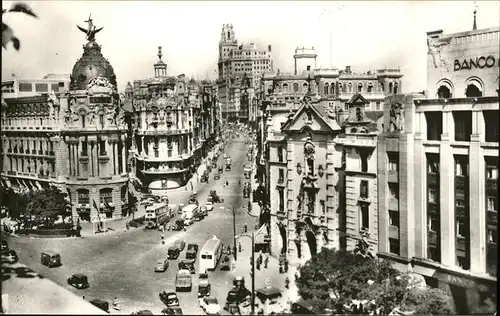 Madrid Spain Banco Avenida de Jose Antonio / Madrid /