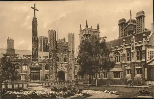 Cambridge Cambridgeshire St Johns College Saints Cross / Cambridge /Cambridgeshire CC