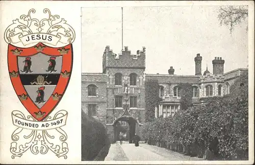 Cambridge Cambridgeshire Jesus College
Founded 1497 / Cambridge /Cambridgeshire CC