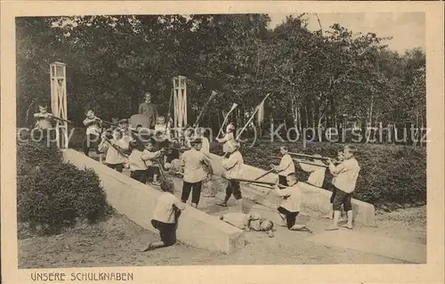 Godesberg Bad Waisenhaus Erziehungsanstalt Gewehr Schulknaben Kat. Bonn