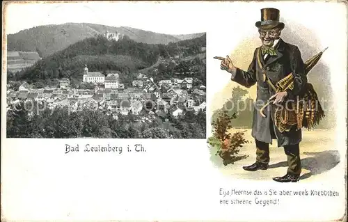 Bad Leutenberg Spruch Schirm Wanderer / Leutenberg /Saalfeld-Rudolstadt LKR