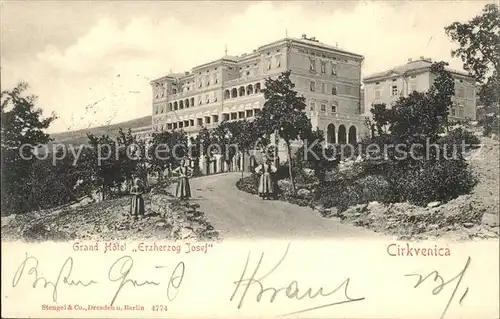 Cirkvenica Grand Hotel "Erzherzog Josef" Kat. Kroatien