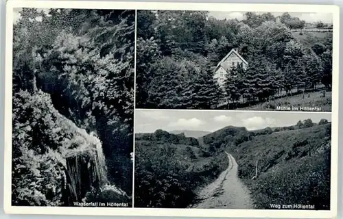 Langenfeld Grafschaft Schaumburg Muehle Hoellental Wasserfall / Hessisch Oldendorf /Hameln-Pyrmont LKR