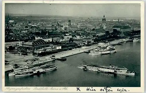 Mainz Rhein Mainz Fliegeraufnahme x / Mainz Rhein /Mainz Stadtkreis