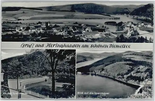 Heringhausen Waldeck Heringhausen Waldeck Sperrmauer * / Diemelsee /Waldeck-Frankenberg LKR