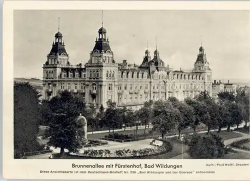 Bad Wildungen Bad Wildungen Brunnenallee Fuerstenhof * / Bad Wildungen /Waldeck-Frankenberg LKR