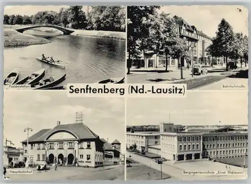 Senftenberg Niederlausitz Senftenberg Bahnhofstrasse Schule Ernst Thaelmann x / Senftenberg /Oberspreewald-Lausitz LKR