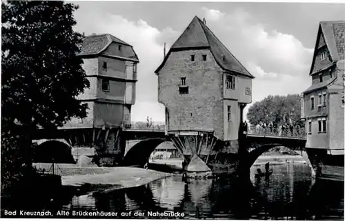 Bad Kreuznach Bad Kreuznach Brueckenhaeuser Nahebruecke * / Bad Kreuznach /Bad Kreuznach LKR