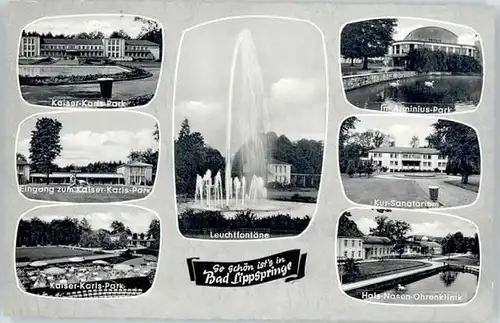 Bad Lippspringe Bad Lippspringe Arminius Park Kaiser Karls Park x / Bad Lippspringe /Paderborn LKR