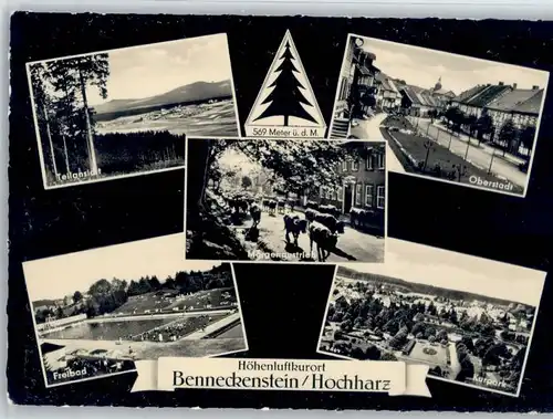 Benneckenstein Benneckenstein Oberstadt Morgenaustrieb Freibad Kurpark x / Benneckenstein /Harz LKR