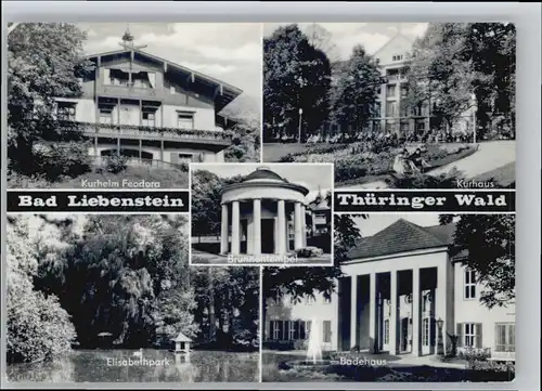 Bad Liebenstein Bad Liebenstein Kurheim Feodora Elisabethpark Badehaus x / Bad Liebenstein /Wartburgkreis LKR