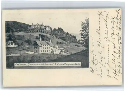 Todtmoos Todtmoos Sanatorium Wehrawald Verwaltungsgebaeude x / Todtmoos /Waldshut LKR