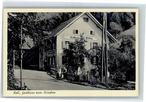 Holl Holl Gasthaus zum Hirschen * / Elbenschwand /Loerrach LKR