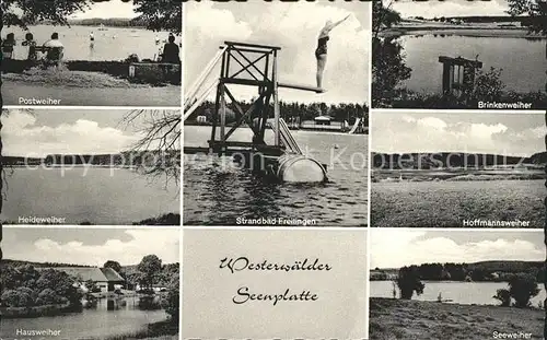 Freilingen Westerwald Strandbad Weiher Seenplatte  / Freilingen /Westerwaldkreis LKR