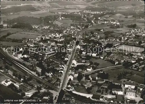 Sprockhoevel Fliegeraufnahme / Sprockhoevel /Ennepe-Ruhr-Kreis LKR