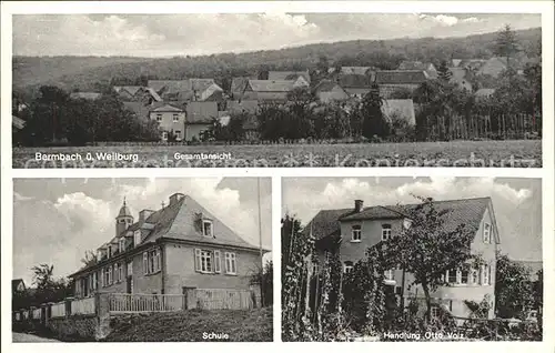 Bermbach Weilburg Gesamtansicht Schule Handlung Otto Volz / Weilburg /Limburg-Weilburg LKR