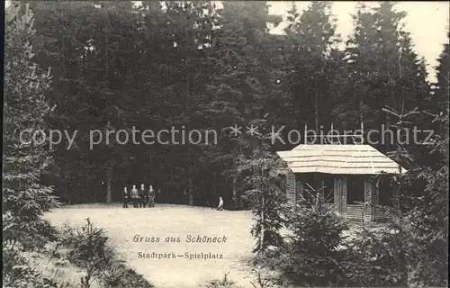 Schoeneck Vogtland Stadtpark-Spielplatz / Schoeneck Vogtland /Vogtlandkreis LKR