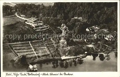 Bollersdorf Fliegeraufnahme Hotel Weisse Taube / Oberbarnim /Maerkisch-Oderland LKR